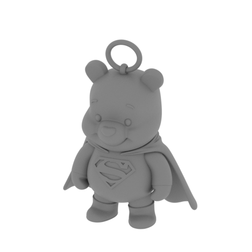 Winnie the Pooh Superman Ring Figure.stl