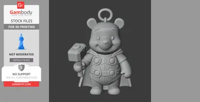 Winnie the Pooh Thor Ring Figure