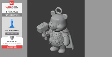Winnie the Pooh Thor Ring Figure