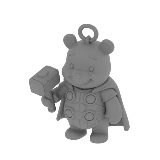 Winnie the Pooh Thor Ring Figure.stl