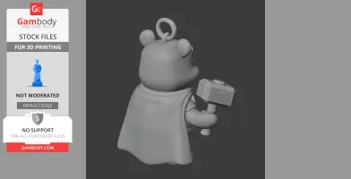 Winnie the Pooh Thor Ring Figure