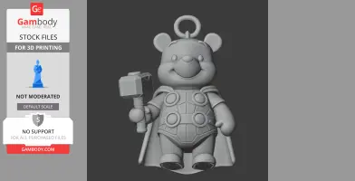 Winnie the Pooh Thor Ring Figure