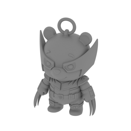 Winnie the Pooh Wolverine Ring Figure.stl