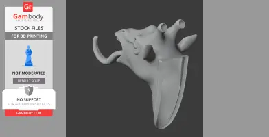 Giraffe Head Wall Hanger Coat and Key Holder Hook