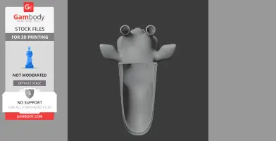 Giraffe Head Wall Hanger Coat and Key Holder Hook