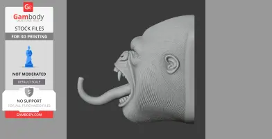 Gorilla Head Wall Hanger Coat and Key Holder Hook