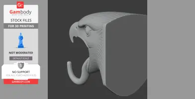 Hawk Head Wall Hanger Coat and Key Holder Hook