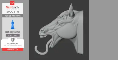 Horse Head Wall Hanger Coat and Key Holder Hook