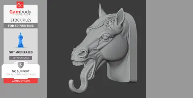 Horse Head Wall Hanger Coat and Key Holder Hook