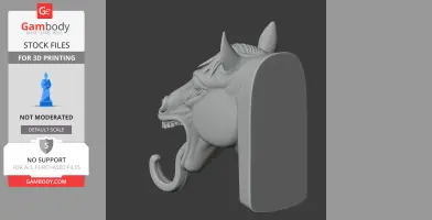 Horse Head Wall Hanger Coat and Key Holder Hook