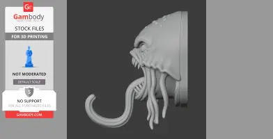 Jellyfish Head Wall Hanger Coat and Key Holder Hook