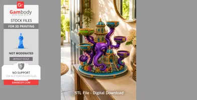 Kraken Citadel Organizer STL File for 3D Print