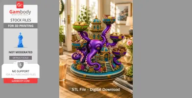Kraken Citadel Organizer STL File for 3D Print