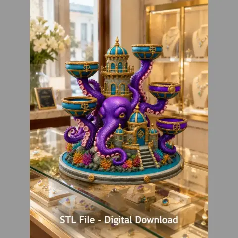 Kraken Citadel Organizer STL File for 3D Print