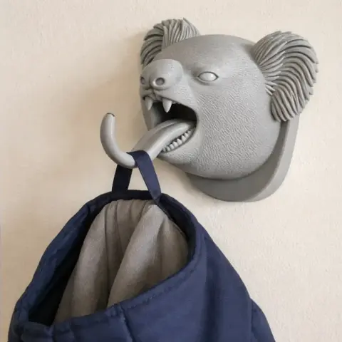 Koala Head Wall Hanger Coat and Key Holder Hook