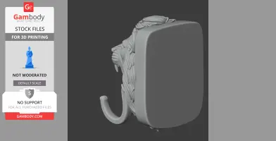 Lion Head Wall Hanger Coat and Key Holder Hook
