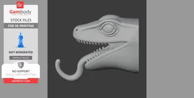 Lizard Head Wall Hanger Coat and Key Holder Hook