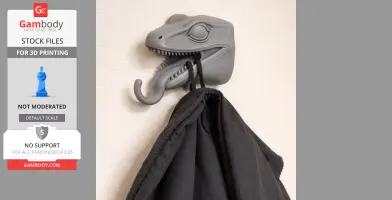Lizard Head Wall Hanger Coat and Key Holder Hook