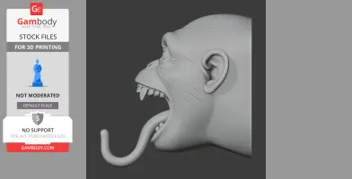 Monkey Head Wall Hanger Coat and Key Holder Hook