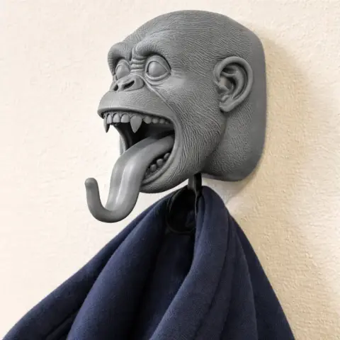 Monkey Head Wall Hanger Coat and Key Holder Hook