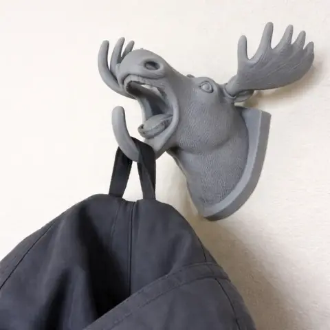 Moose Head Wall Hanger Coat and Key Holder Hook
