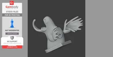 Moose Head Wall Hanger Coat and Key Holder Hook