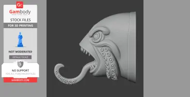 Octopus Head Wall Hanger Coat and Key Holder Hook