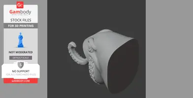 Octopus Head Wall Hanger Coat and Key Holder Hook