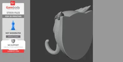 Owl Head Wall Hanger Coat and Key Holder Hook