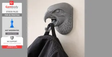 Parrot Head Wall Hanger Coat and Key Holder Hook