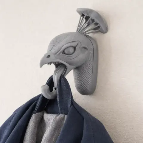 Peacock Head Wall Hanger Coat and Key Holder Hook