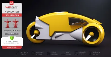 TRON 1982 Light Cycle 3D Printer Files | Assembly + Action