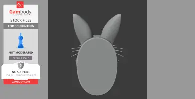 Rabbit Head Wall Hanger Coat and Key Holder Hook