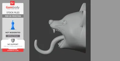 Raccoon Head Wall Hanger Coat and Key Holder Hook