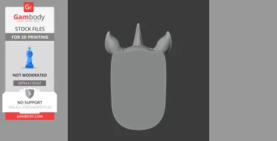 Rhino Head Wall Hanger Coat and Key Holder Hook