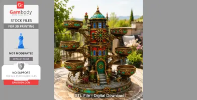 Steampunk Key & Jewelry Organizer STL File for 3D Print