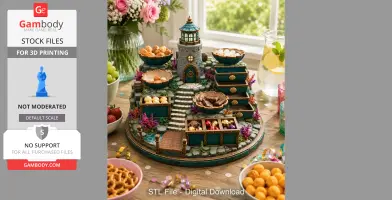 Lighthouse Jewelry Organizer STL File for 3D Print