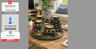 Lighthouse Jewelry Organizer STL File for 3D Print