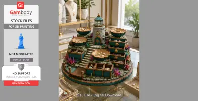 Lighthouse Jewelry Organizer STL File for 3D Print
