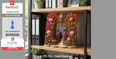 Coral Seahorse Fantasy Gateway STL File for 3D Print