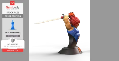 Lion-O Spartan Jump Thundercats 3D Model for Printing Collectible Statue