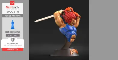 Lion-O Spartan Jump Thundercats 3D Model for Printing Collectible Statue
