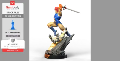 Lion-O Spartan Jump Thundercats 3D Model for Printing Collectible Statue