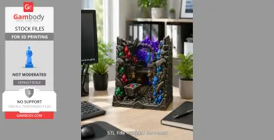 Fantasy Mining Tunnel Book Nook STL File for 3D Print