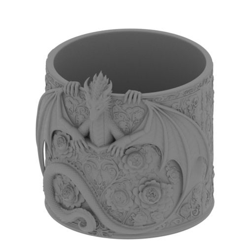 rosedragonplanter.stl