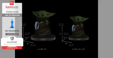 Grogu Baby Joda The Mandolorian series STAR WARS Model Printing Miniature Assembly File STL for 3D Printing