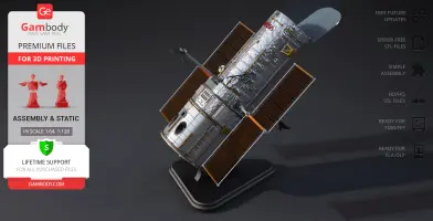Hubble Space Telescope 3D Printer Files | Assembly