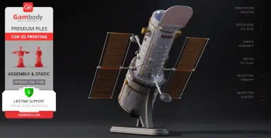 Hubble Space Telescope 3D Printer Files | Assembly