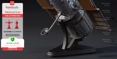 Hubble Space Telescope 3D Printer Files | Assembly