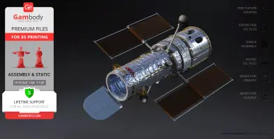 Hubble Space Telescope 3D Printer Files | Assembly